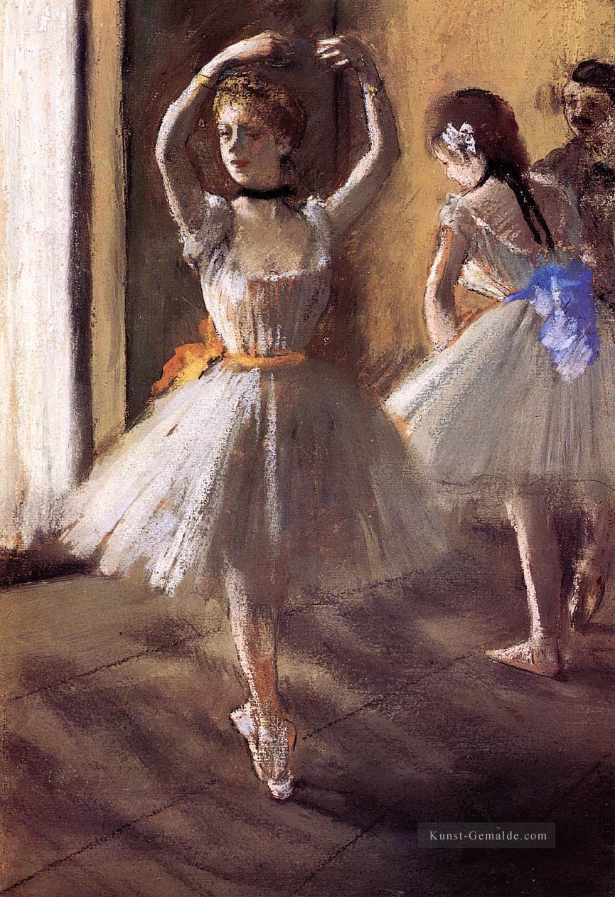 zwei Tänzer im Studio Tanzschule Edgar Degas Ölgemälde